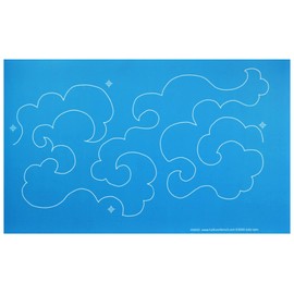 Full Line Stencil – Cloudy Skies - Edge to Edge Stencil, Continuous Line Template for Free Motion Quilting, Domestic Machine Quilting, Hand Quilting, Long-Arm Quilting (50032)