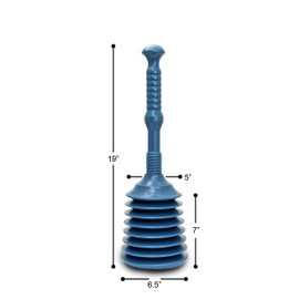 Master Plunger MP200 Sink & Drain Plunger for Kitchen Sinks, Bathroom Sinks, Showers, Bathtubs, and Waste Pipes. Strong Heavy Duty Design with Large Bellows Commercial & Residential Use, Teal