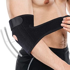 Elbow Braces,Tennis Elbow Support Brace for Golfers and Tendonitis Compression Neoprene Sleeve Left and Right Adjustable Fits Man and Women