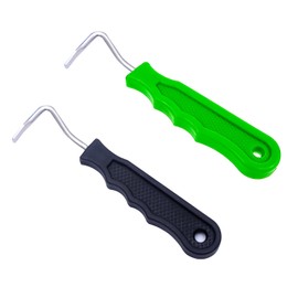 HAICN 2Pcs Equine Grooming Hoof Pick Shaped Strong Metal Hoof Pick Portable Hoof Pick Horse Cleaning Tool Horseshoe Repair for Grooming