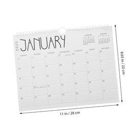 SHINEOFI 2025 12 Calendario de pared 2025 agenda mensual cuaderno gráfico calendario pizarra para pared calendario desprendible el calendario 2025 calendario anual 2025 Papel