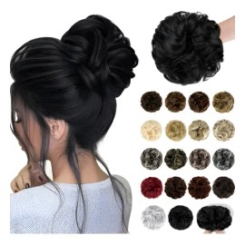 Chongos Postizos Cabello Moño Pelo Desordenado Postizo,2 Pza