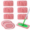 8Pcs Reusable Microfiber Mop Pads Compatible with Swiffer Sweeper，Dry Sweeping