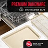 Bakken- Swiss Crisper Tray White marble Coating - 2-Piece Set,