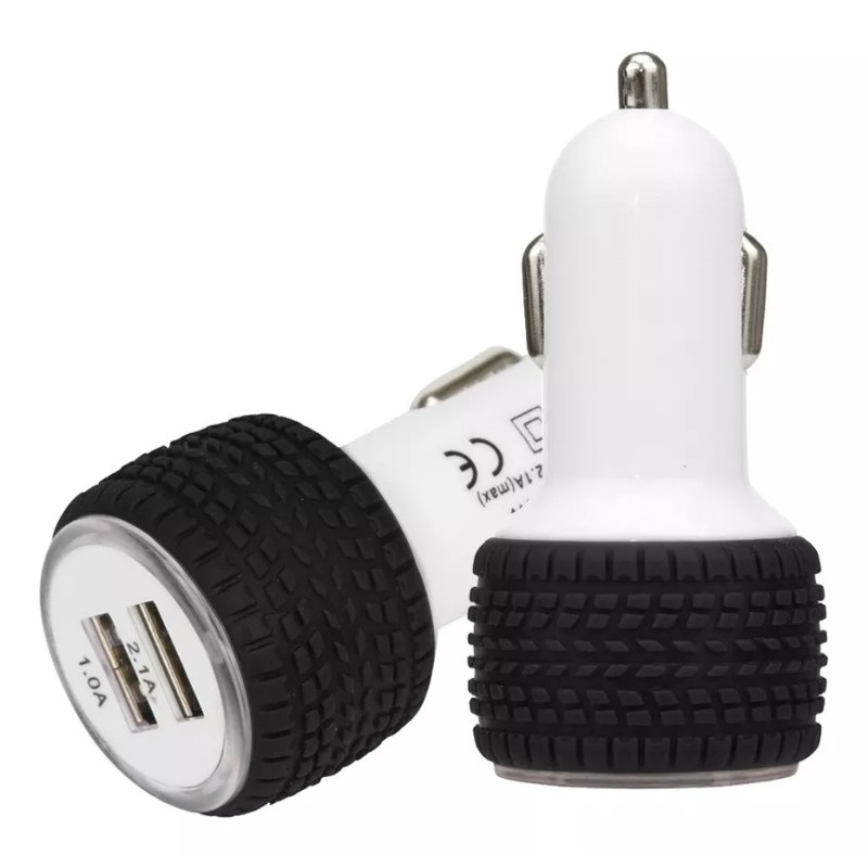 Maíz Plug In Cargador Para Auto 2puertos Usb 5v 2.1a
