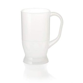 32oz Opaque Plastic Beer Mug with Handle, Reusable, Dishwasher Safe, Plastic for Indoor/Outdoor Use, MADE IN USA
