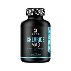 Cloruro de Magnesio 500mg | 100 Cápsulas Ingredientes Naturales | Chloride Mag B Life