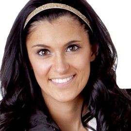 Hipsy Women's Adjustable NO SLIP Bling Glitter Headband Multi Packs (Skinny Gunmetal & Gold Bling 2pk)