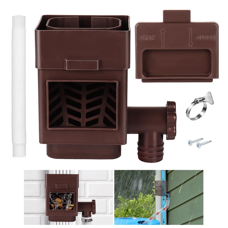 Rain Barrel Diverter Kit - Rainwater Collection System, Rain Barrel