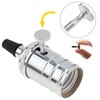 RTNLIT Lamp Switch Knob Replacement, Turn On/Off Socket Knobs Metal