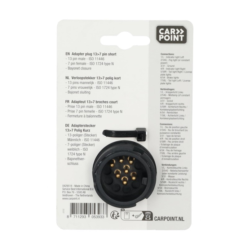 Carpoint 0429518 Adaptor Short 13/7-Pin
