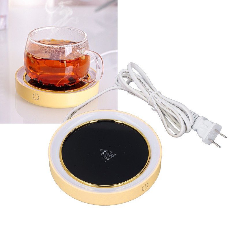 Electric Cup Warmer Constant Temperature 2 Modes LED Light Desk