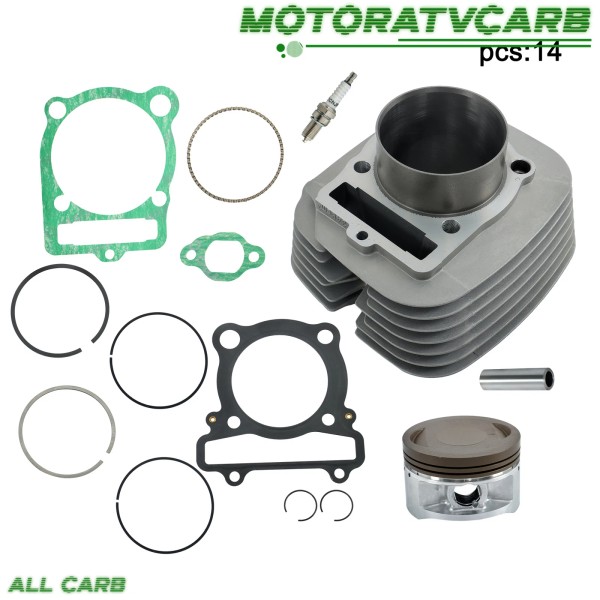 ALL-CARB Engine For Yamaha Warrior 350 Cylinder Piston Gasket Top