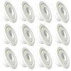 Happy Tree (12 Pack) 1/2" IPS Fire Sprinkler Head Semi-Recessed