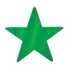 Beistle 9" Foil Green Star Cutout