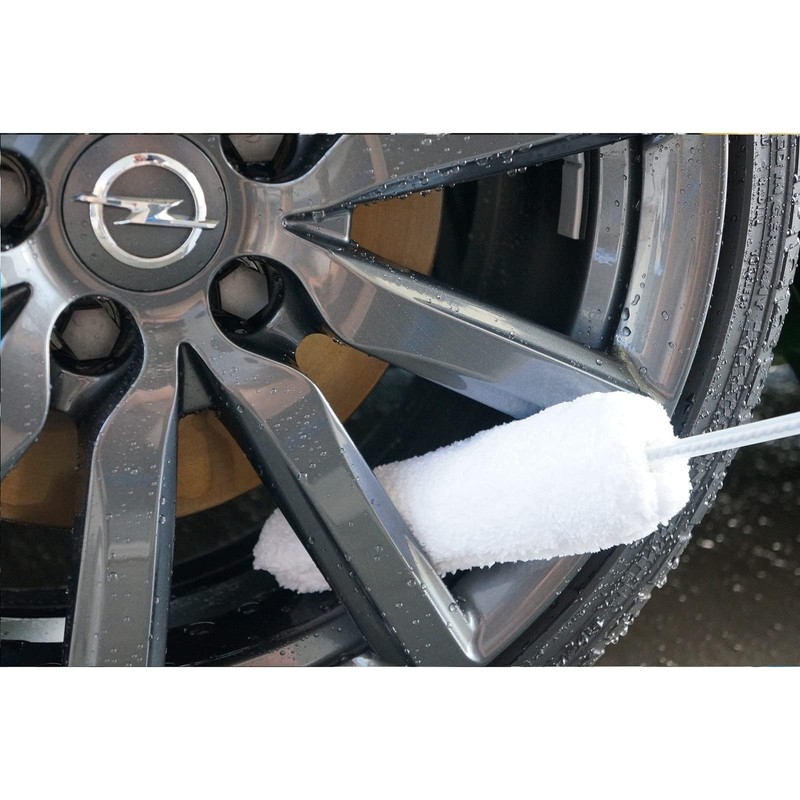 Microfiber Madness Car Wash Brush Wheel Cleaning Incredibrush FLAT Dry