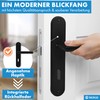 lockzz Estenfeld Door Handle Set Stainless Steel Black Matt Door