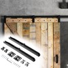 QWORK Barn Door Soft Close Kit, Hole-Free Version, Compatible for