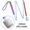 VISIONU Aluminum mobility folding cane for the blind (folds down