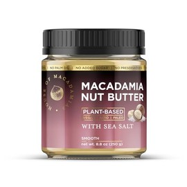 House of Macadamias Mantequilla De Macadamia Y Nuez Con Sal Marina - 8.8Oz - Sin Azúcar Agregado, Sin Aceite De Palma, A Base De Plantas, Sin Ingredientes Artificiales