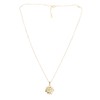 Pendant Necklace 925 Silver Sunflower Shape Gold Exquisite Shiny Elegant