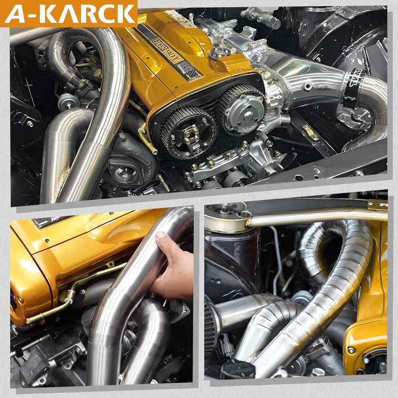 A-KARCK 304 Stainless Steel Pie Cuts, 3'' Exhaust Pipe with