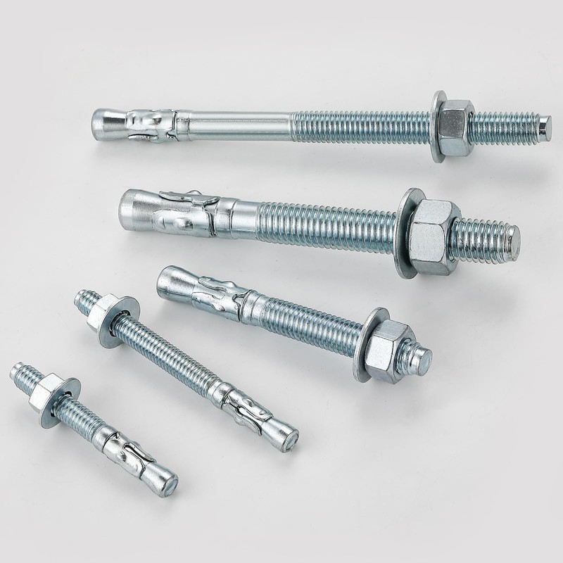 Wensilon 1/2x6 10Pcs Inch Standard Fasteners for Heavy-Duty Zinc Wedge