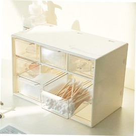 Hohopeti 2pcs Multi-functional Drawer Storage Box Clear Organizer for Jewelry Office Supplies and Sundries Versatile Desktop Container for Home and Office Use