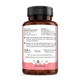 H&C Manjistha Tablets (Rubia Cordifolia) - 750mg, 120 Tablets | Natural Blood Purifier