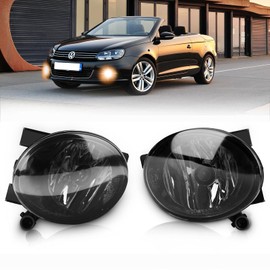 TangMiGe Fog Light for Volkswagen Tiguan Beetle Caddy 3 Eos Golf 6 / Cabriolet / Plus Jetta 4 Touran Up (VW 5N 5C1 5C7 2K 1F7 5K1 AJ5 517 5M1 521 162 1T3) Seat Alhambra 710 2008-2019 Smoke Smoke