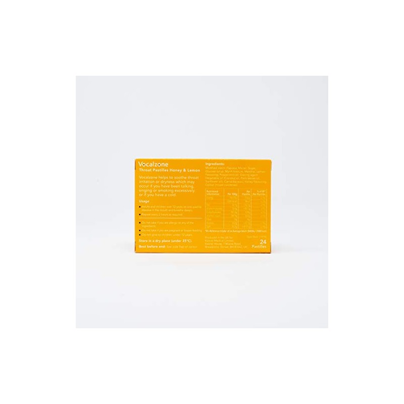 Vocalzone Lemon Honey Pack of 24
