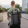 Haimont Rolltop Backpack for Men Women Water-Resistant Carry on Travel
