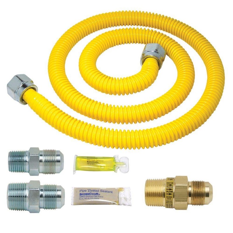BrassCraft PSC1107 K5 Safety PLUS Gas Installation Kit for Range,