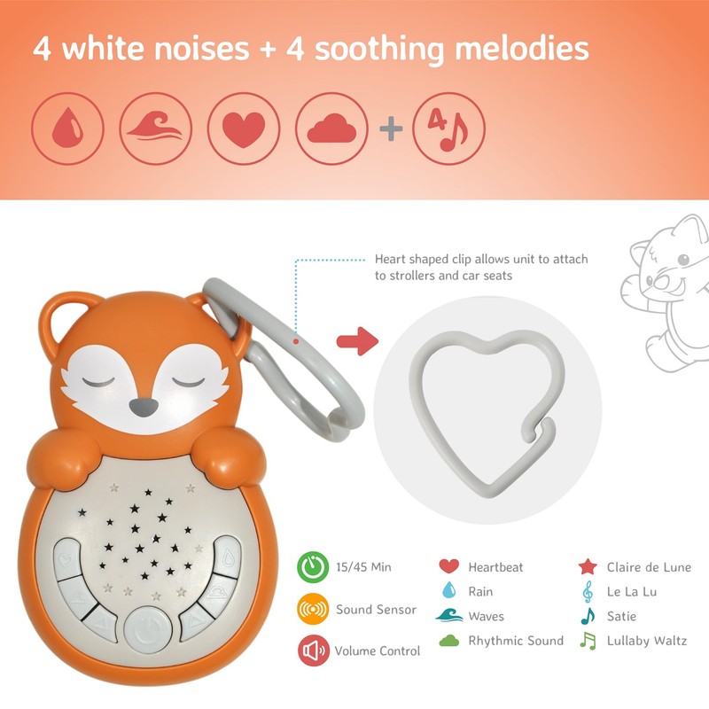 Cloud b Travel Comforting Sound Machine w/Calming Light | 4