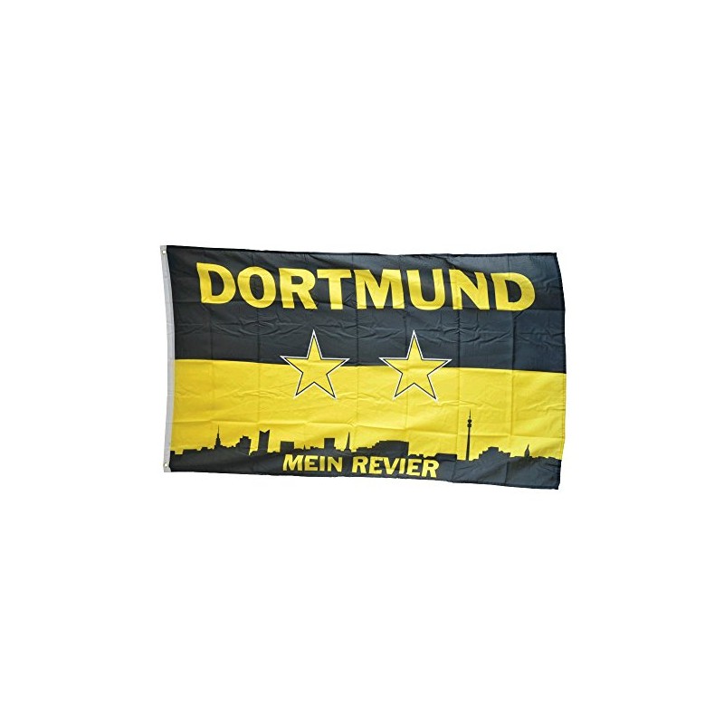 Flaggenfritze Flag Fan Flag Dortmund My Revier Stars 90 x