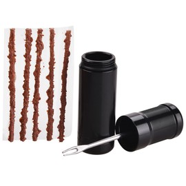 Sosoport 2sets Cycling Tire Plug Kit Emergency Rubber Repair Strip Tubeless Tire Repair High Strength Easy to Operate