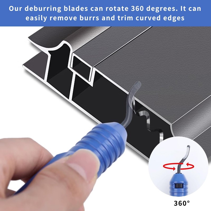 11Pcs Deburring Tool Kit – Precision Hand Deburring Set for