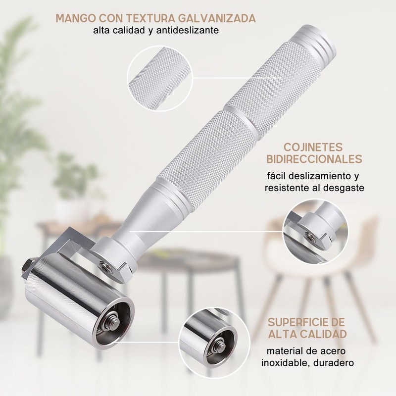 40 mm de Wallpaper Seam Roller Tool de acero inoxidable,