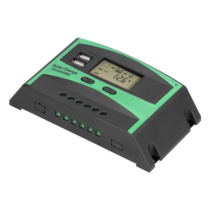 Solar Charge Controller Photovoltaic Discharge PWM Control Regulator 12‑24V 30A