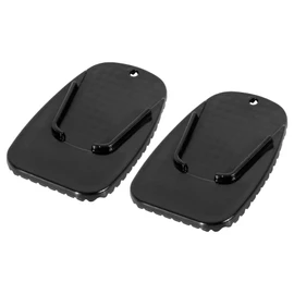 F FIERCE CYCLE Motorcycle Kickstand Pad Support Plate Pad Side Stand Extension Pad 4.5 x 4.3 cm 2pcs Black