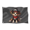 Pirate Flag in Various Sizes, Weatherproof with Eyelets, Outdoor and