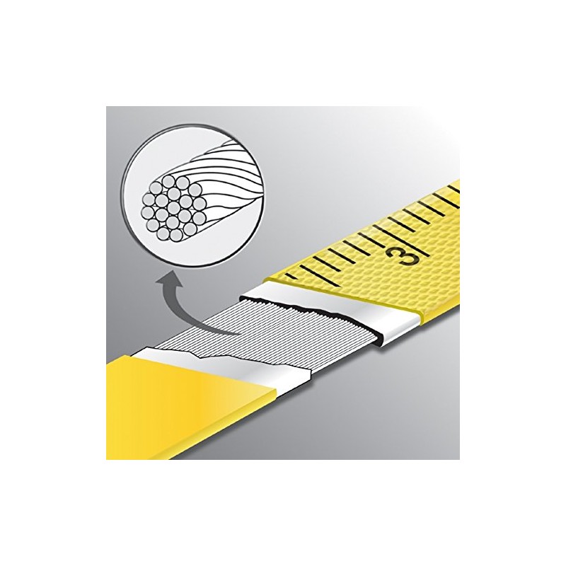 Komelon 6622 Open Reel Fiberglass Tape Measure, 200-Feet, Green