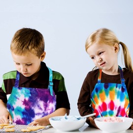 Sosolong Adjustable Neck Kids Waterproof Apron, with Children's Pocket Cooking Apron, Baking, Painting,Gardening