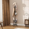 ELYKEN Coat Rack Freestanding, Coat Tree with Umbrella Holder, Metal