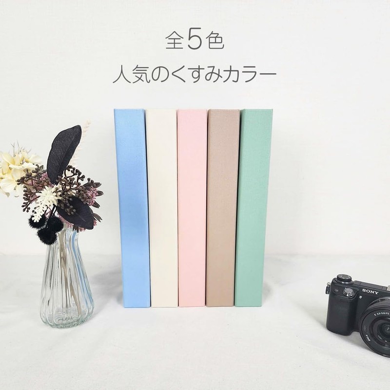 Nakabayashi IT-BL3P-240-P Black Mount Pocket Album, L Size, 240 Sheets,
