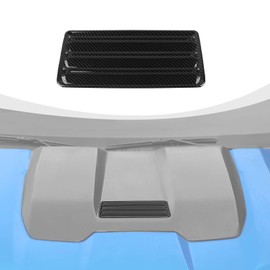 RAZPOY Hood Scoop Panel Cover Trim Compatible with Chevy Silverado 2022-2024 Exterior Accessories Carbon Fiber