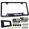 FBJTDQ Police Thin Blue Line License Plate Frame-American Flag Patriotic