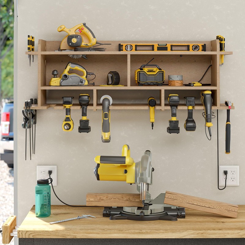 SystemBuild Evolution Benford 48" Extra Wide Wall Mount Tool Organizer,