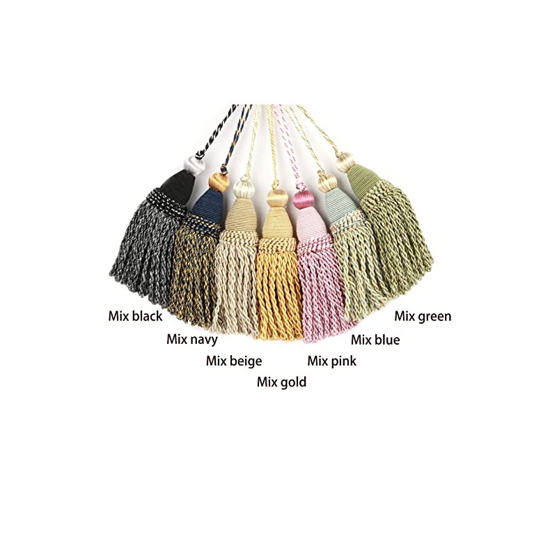 HedongHexi 2 Pack Braided Tassel 24cm/ 9 Inch Key Tassel