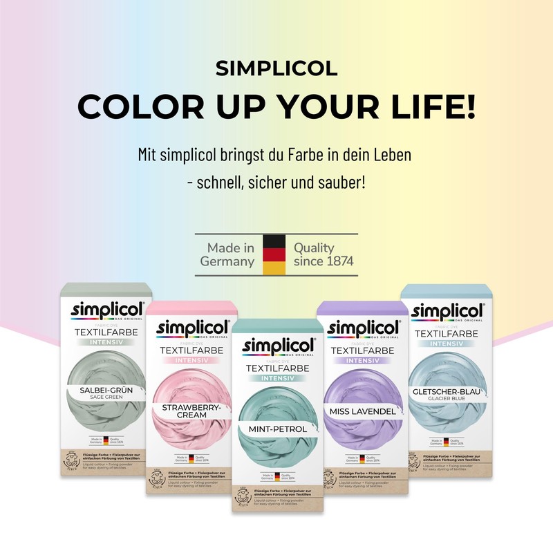 Simplicol Intense Textile Dye (18 Colours), Olive Green 1814, Dark